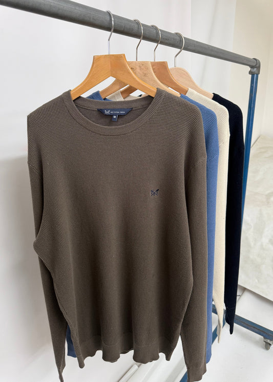 Ex ‘ Crew Clothing’ Textured Jumper