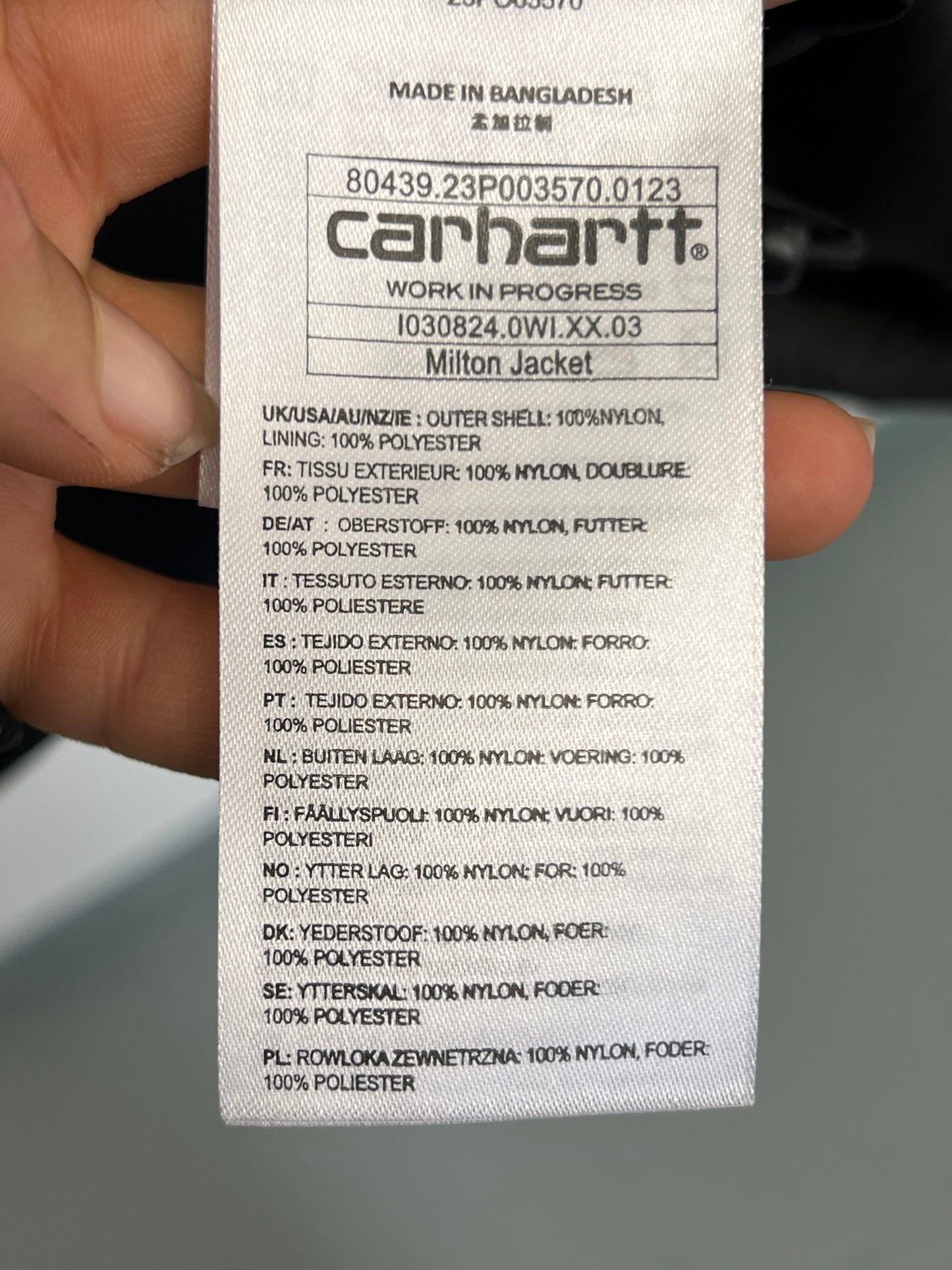 Ex Carhatt Wip Milton Jacket