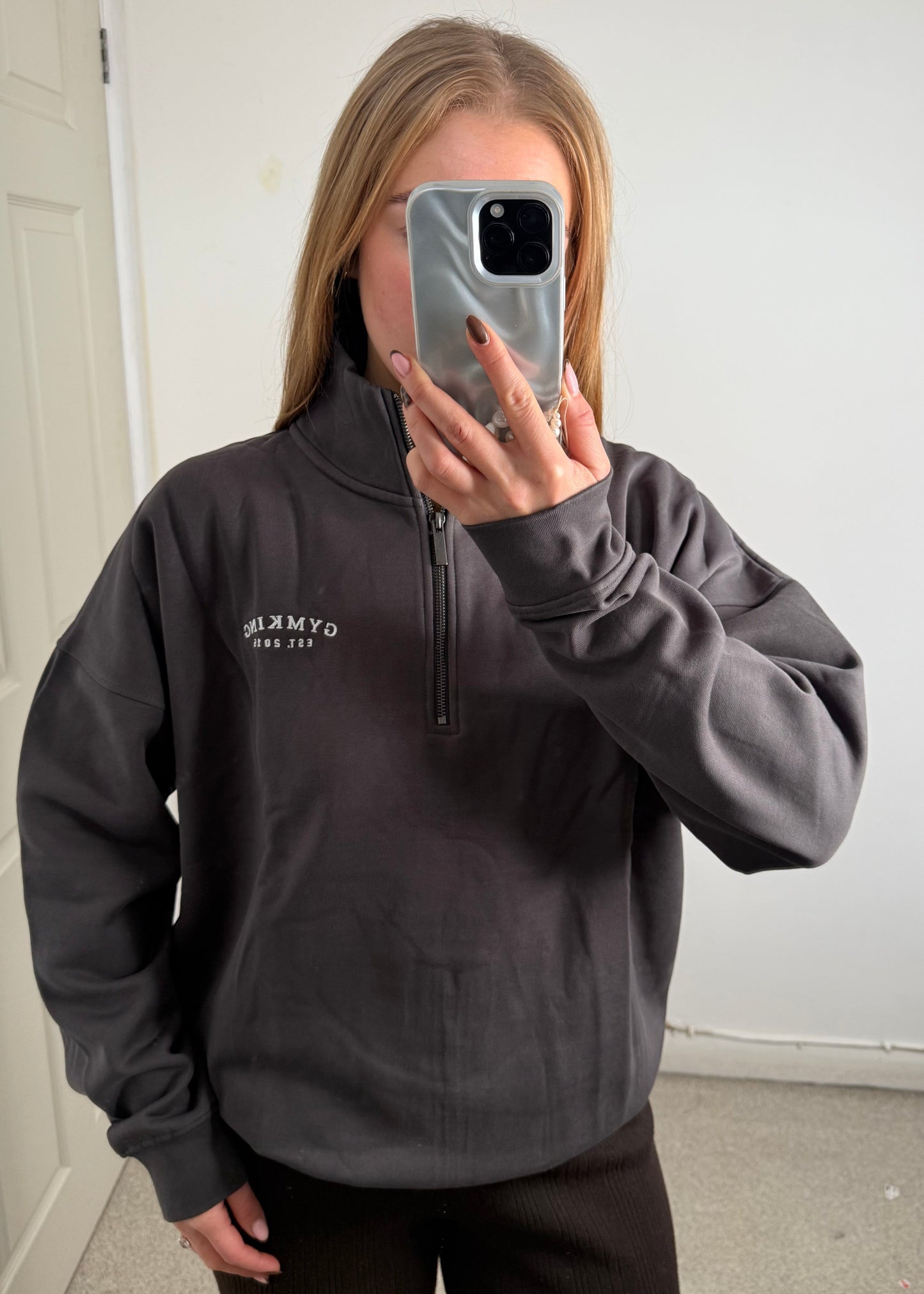 Ex GymKing Oversized 1/4 Zip Jumper