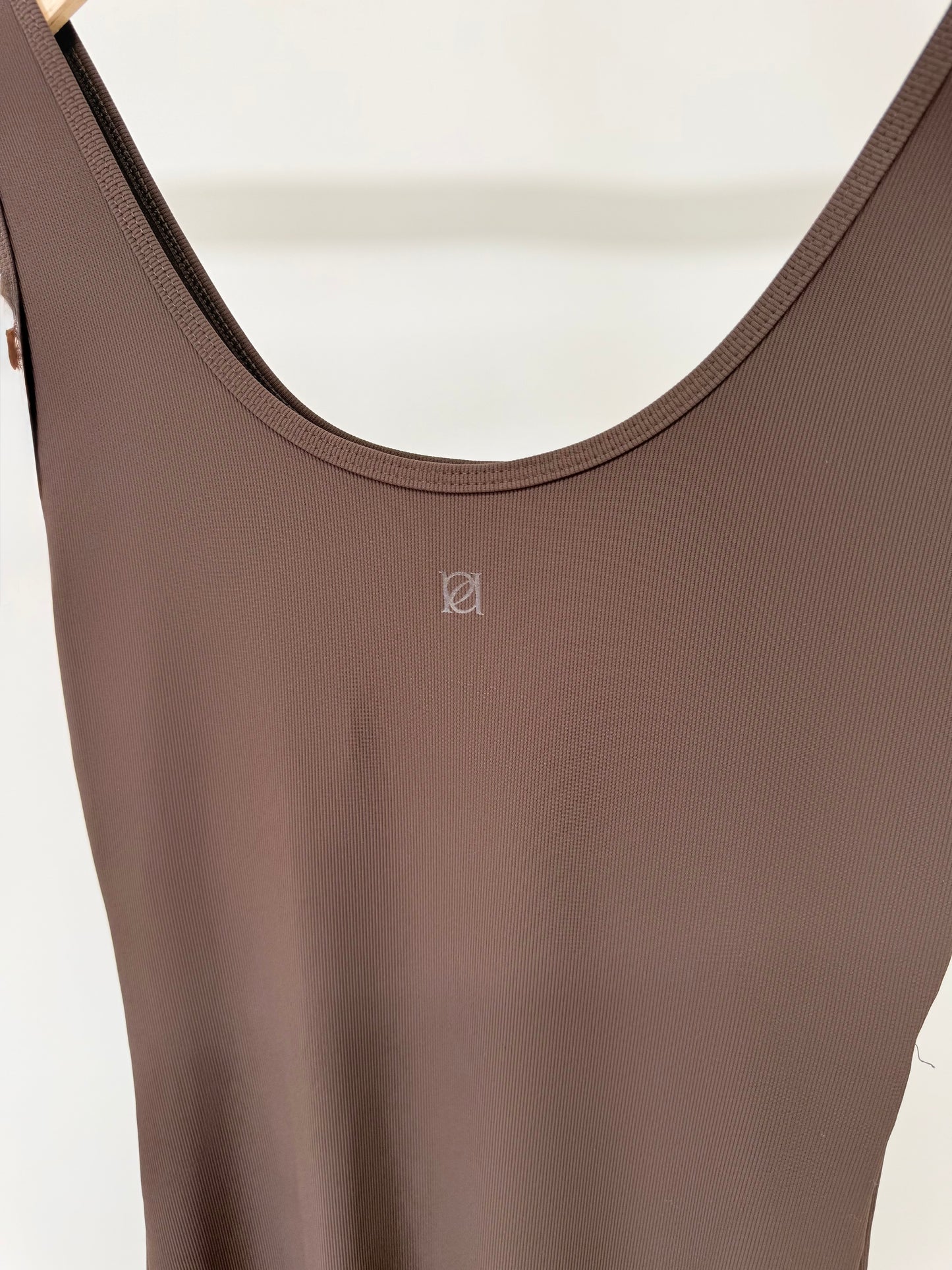 RSN Sculpt Built in Bra Flare Leg Unitards- Black/ Espresso