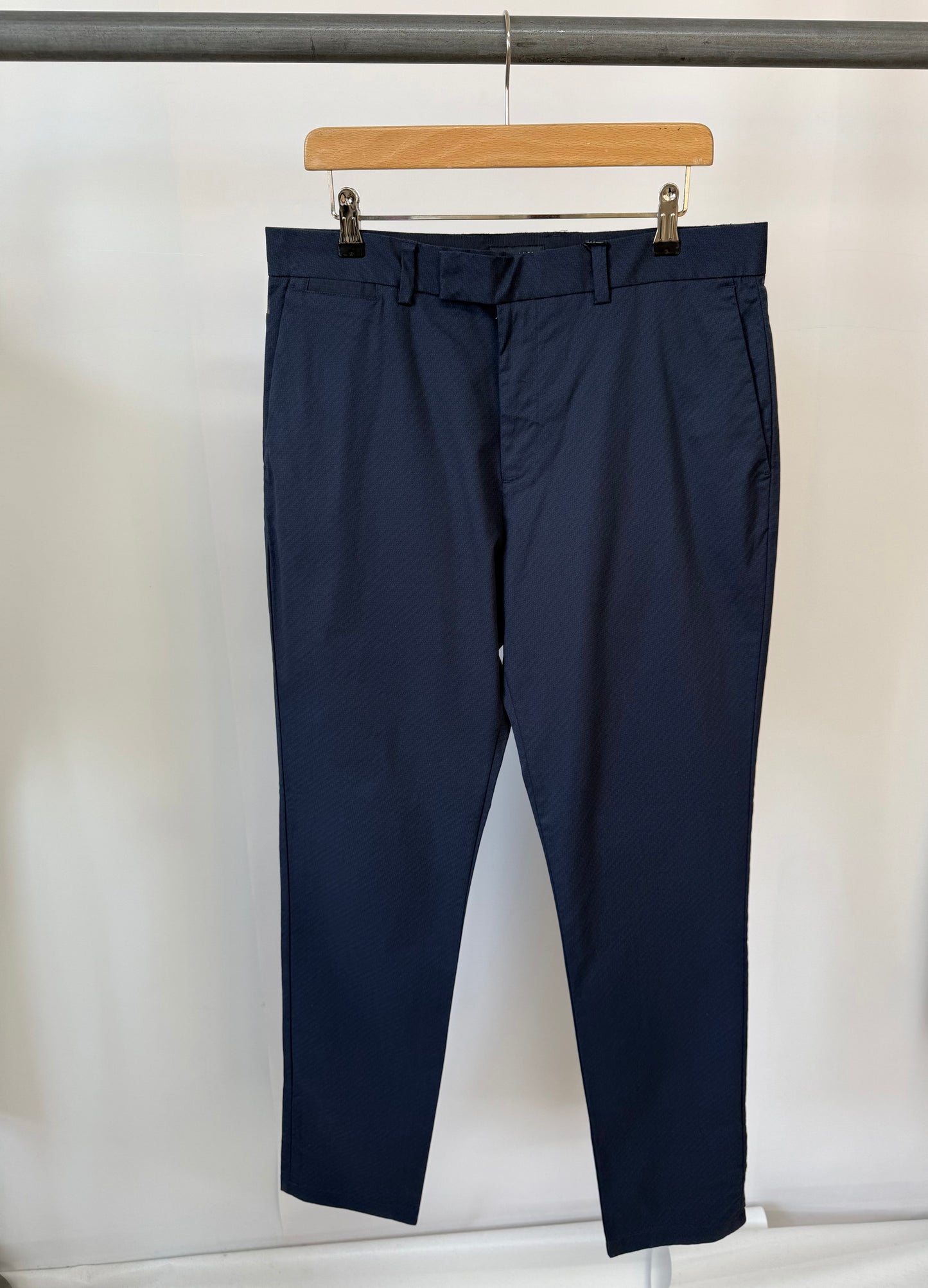 ‘Secret Sample’ Slim Fit Micro GEO Print Trousers.