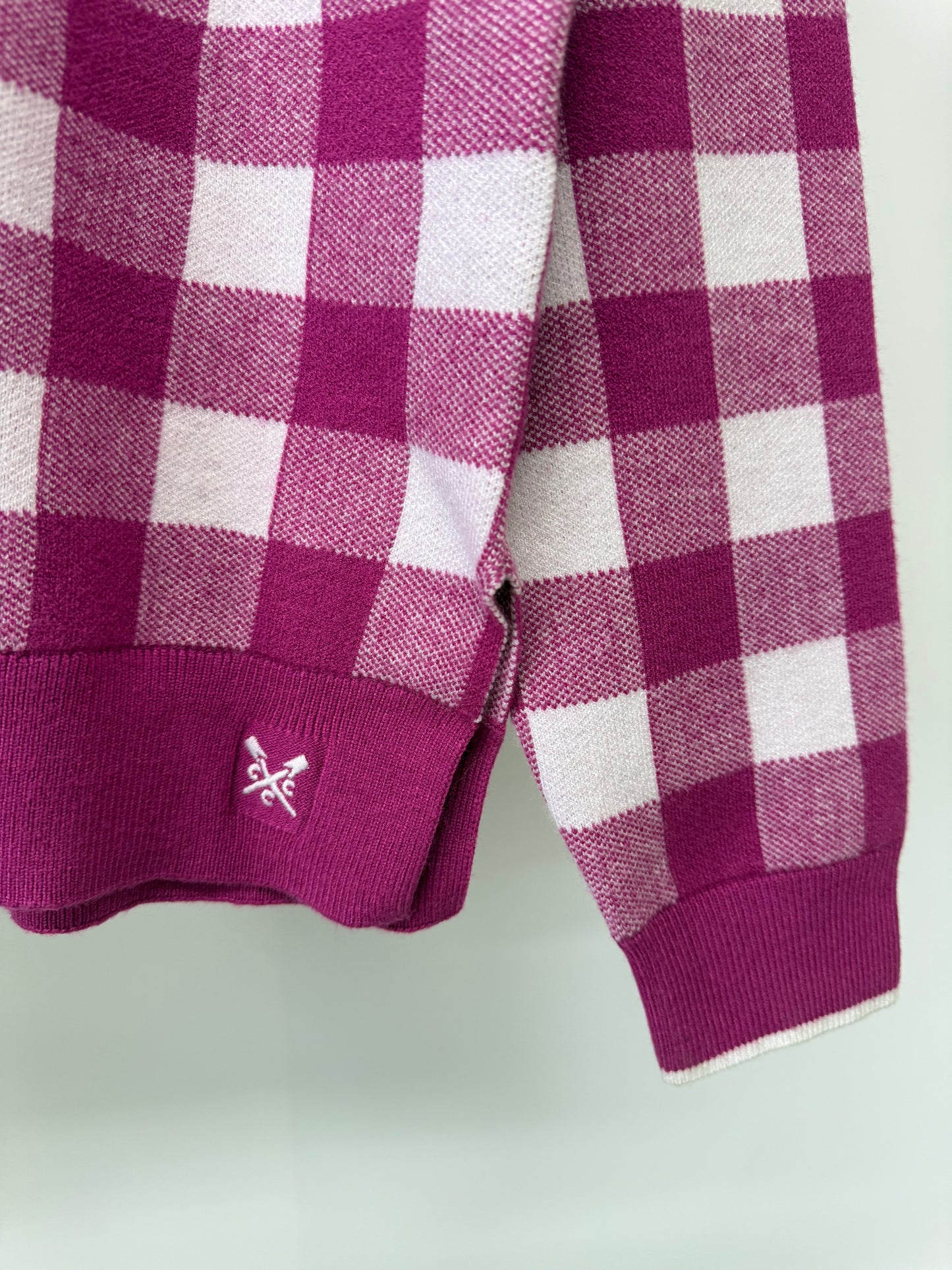 Ex ‘Crew Clothing’ checked jumper