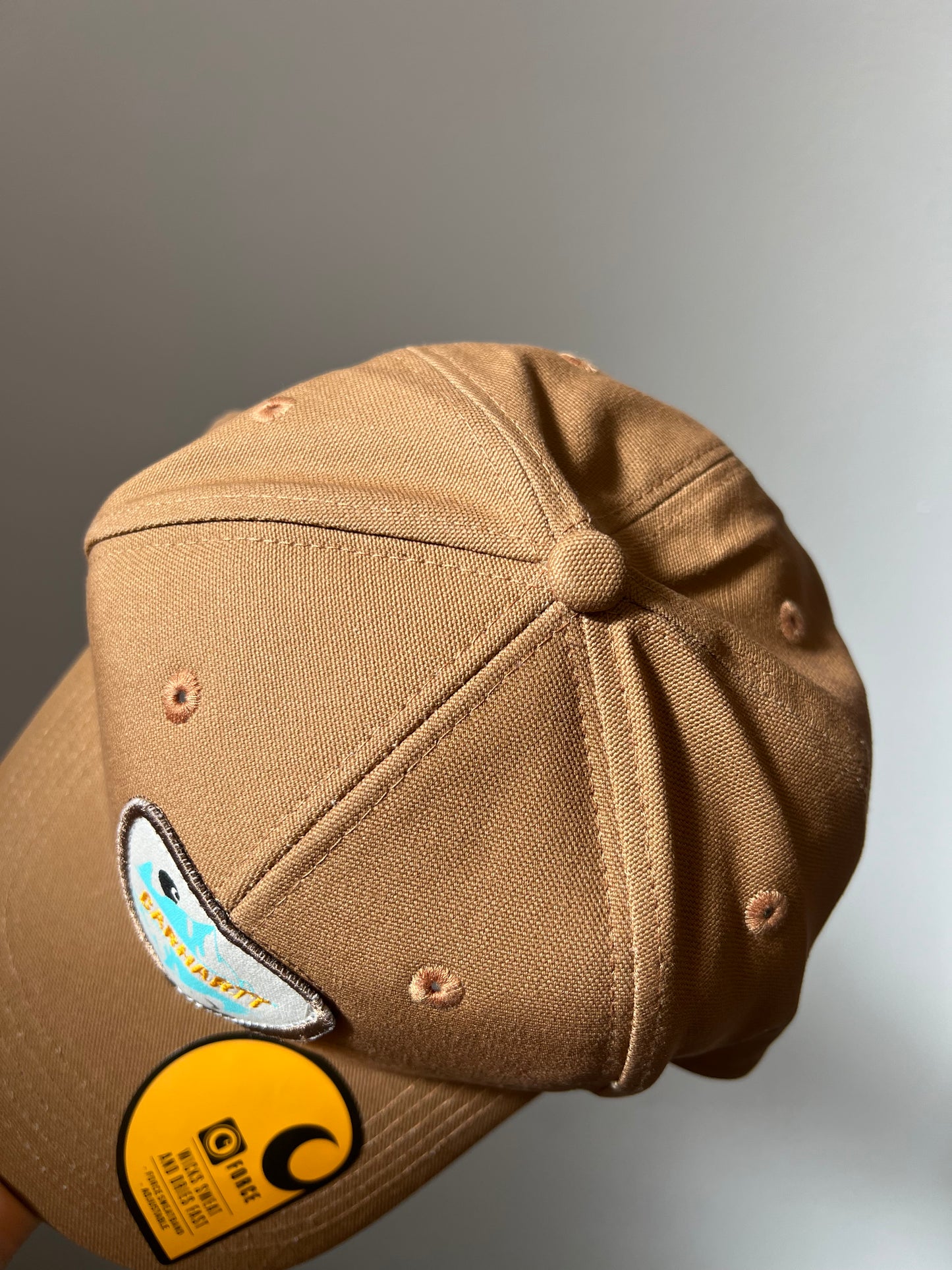 Ex Carhartt Force Canvas Mountain Patch Snapback Baseball Cap