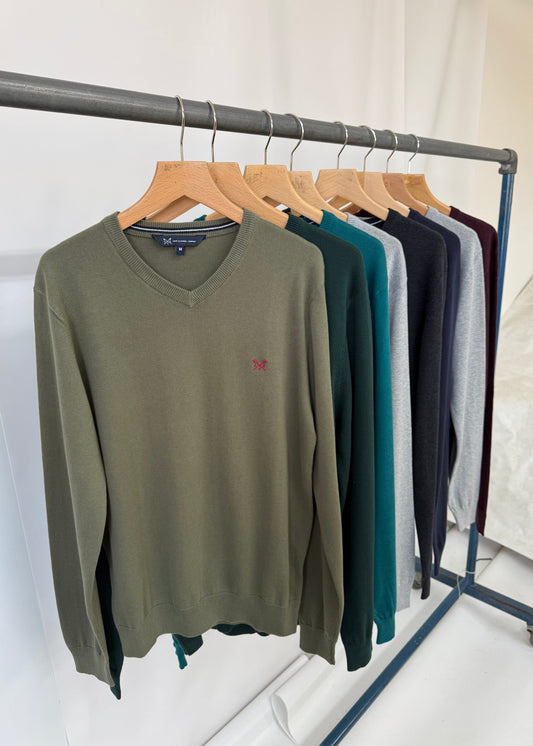 Ex ‘Crew Clothing’ V-Neck Jumper
