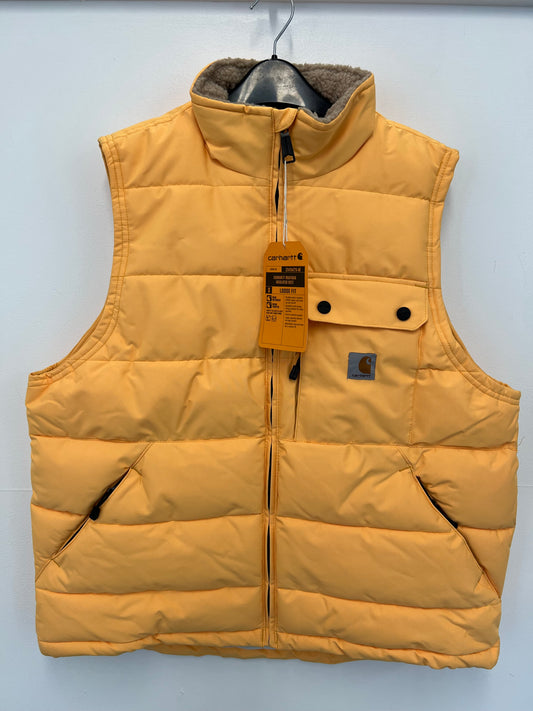 Ex Carhartt Men's Montana Loose Fit Insulated Vest/ BodyWarmer/ Gilet Yellow