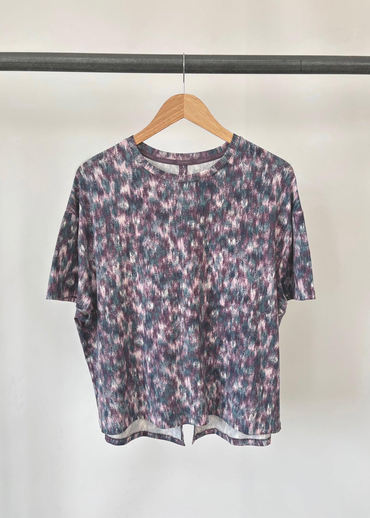 Ex M&S GoodMove Abstract Multicoloured Print Yoga Top
