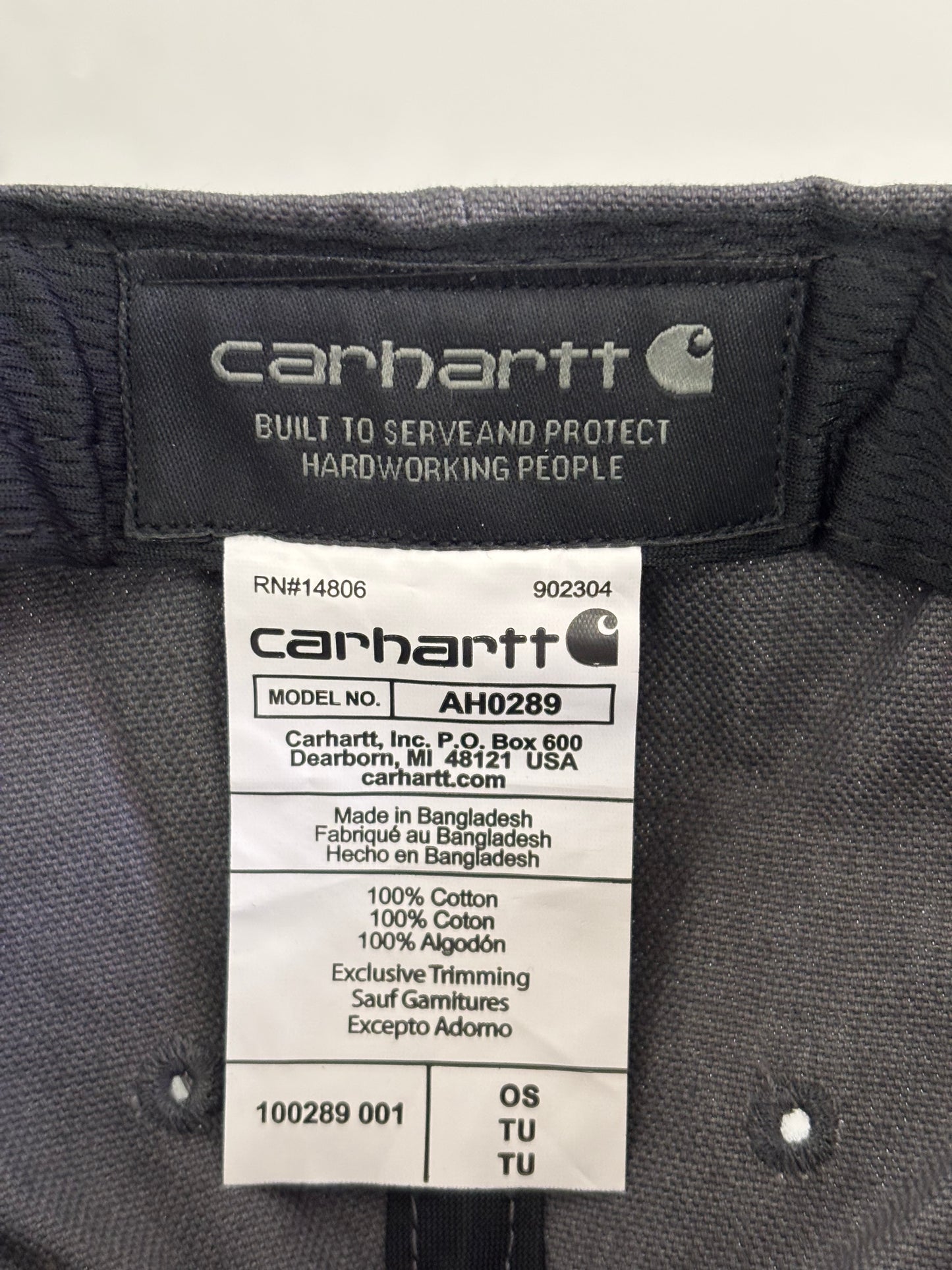 Ex Carhartt Rugged Professional Series Cap