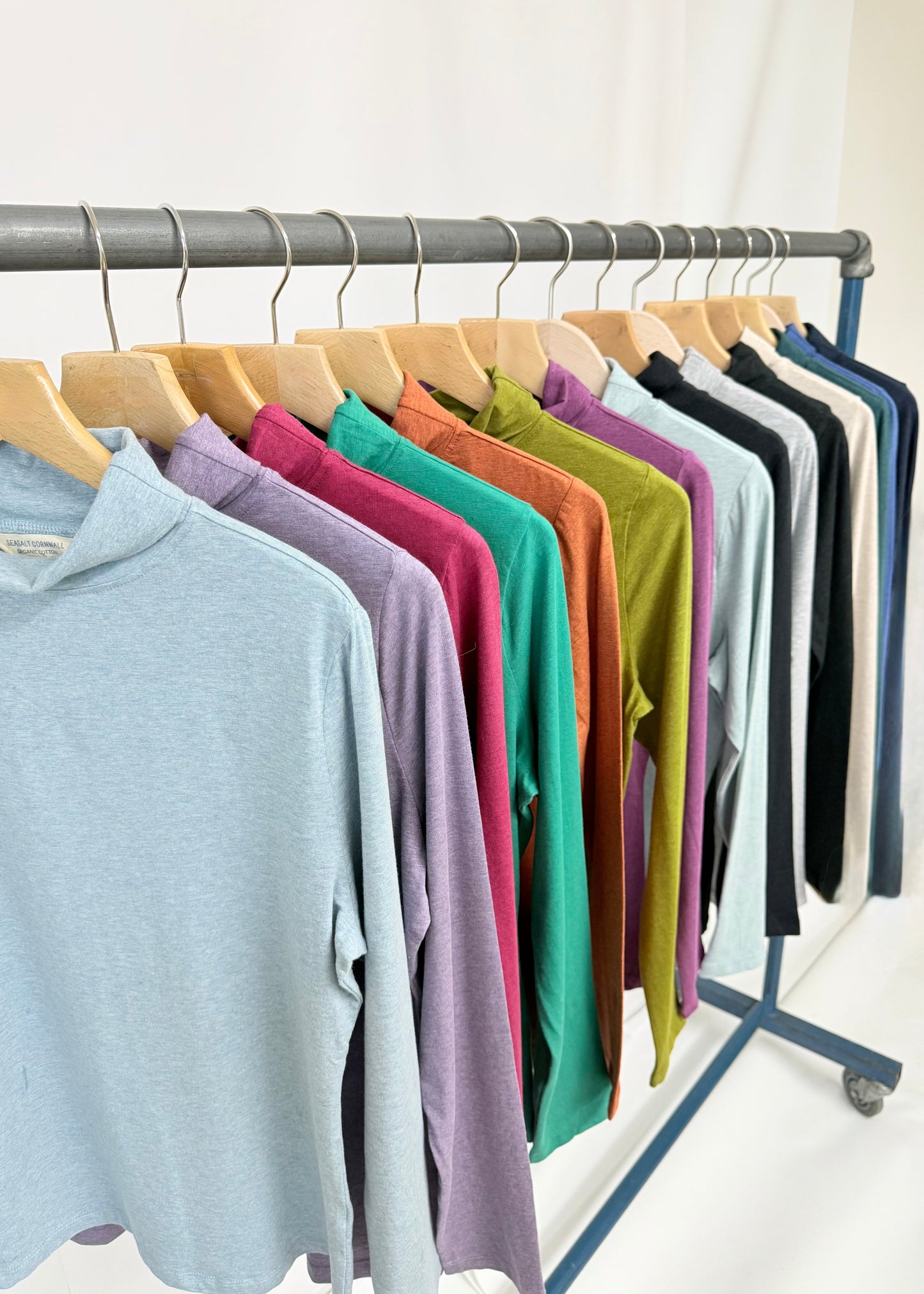 Ex Sea Salt Landing Roll Neck Top - 16 different colours available