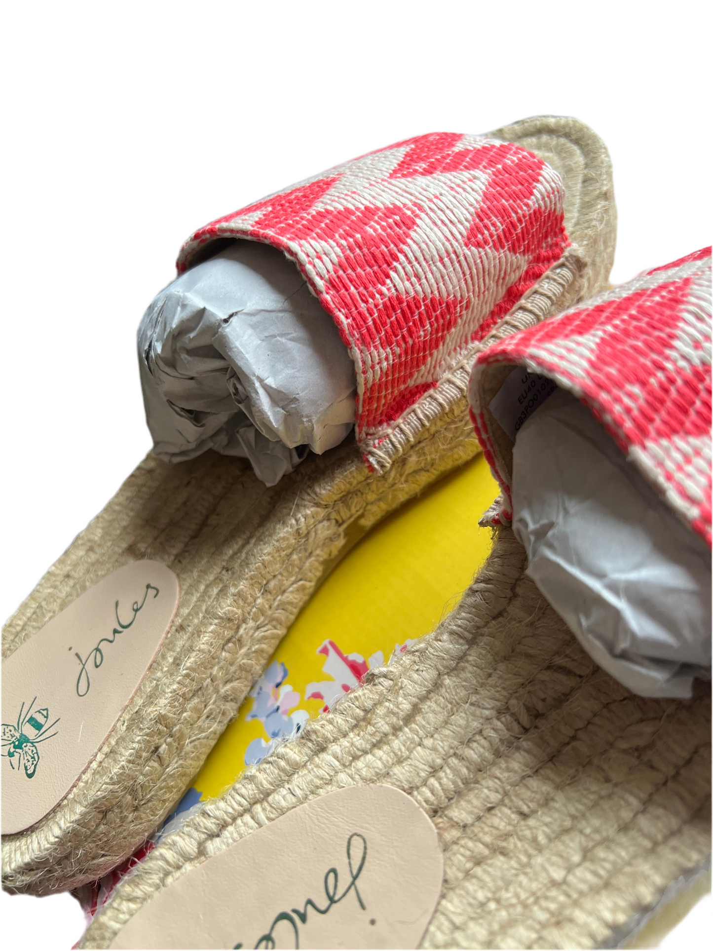 Ex Joules Arla Coral Espadrille Sandals