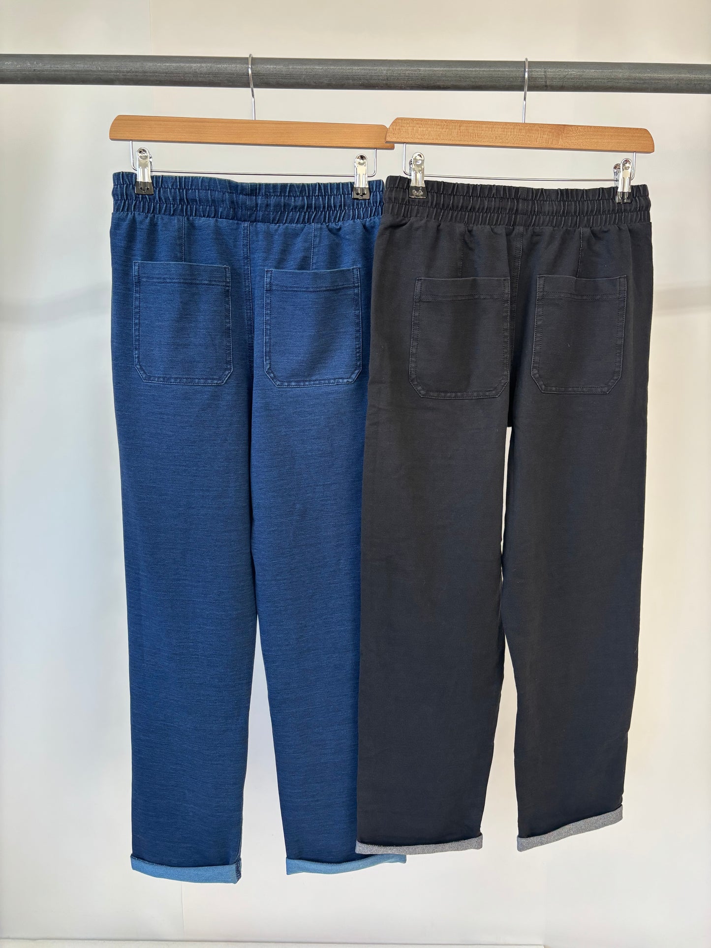 Ex ‘M&S’ Straight Leg Denim Style Trousers