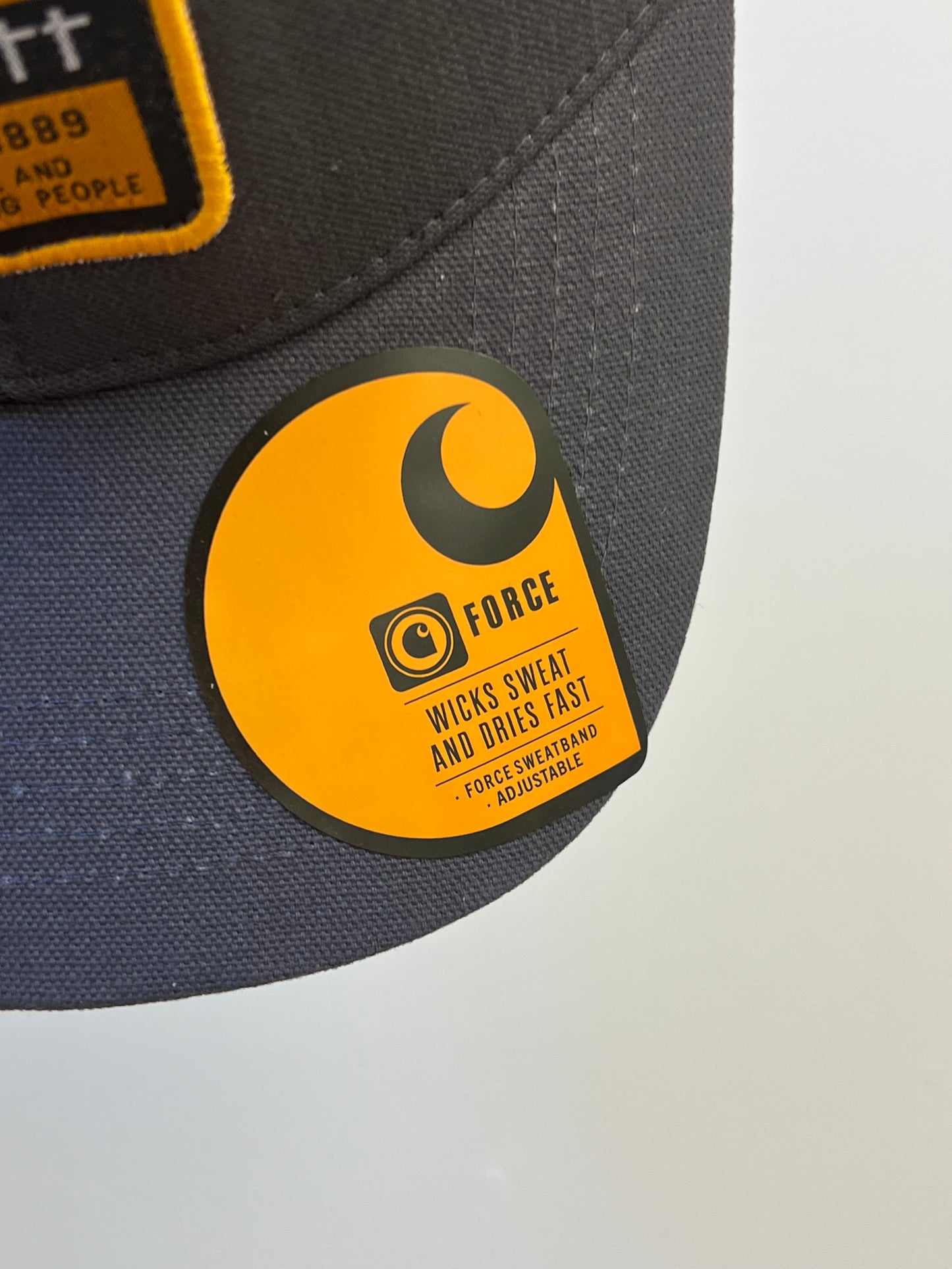 Ex Carhartt Canvas SnapBack Trucker Cap Work Logo