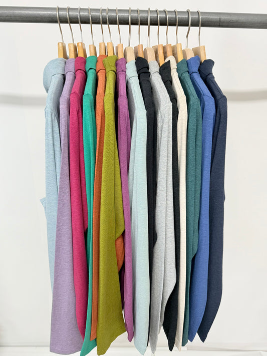 Ex Sea Salt Landing Roll Neck Top - 16 different colours available