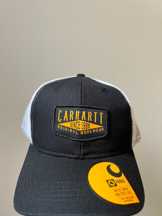 Ex Carhartt Men's Canvas Workwear Patch Trucker Cap