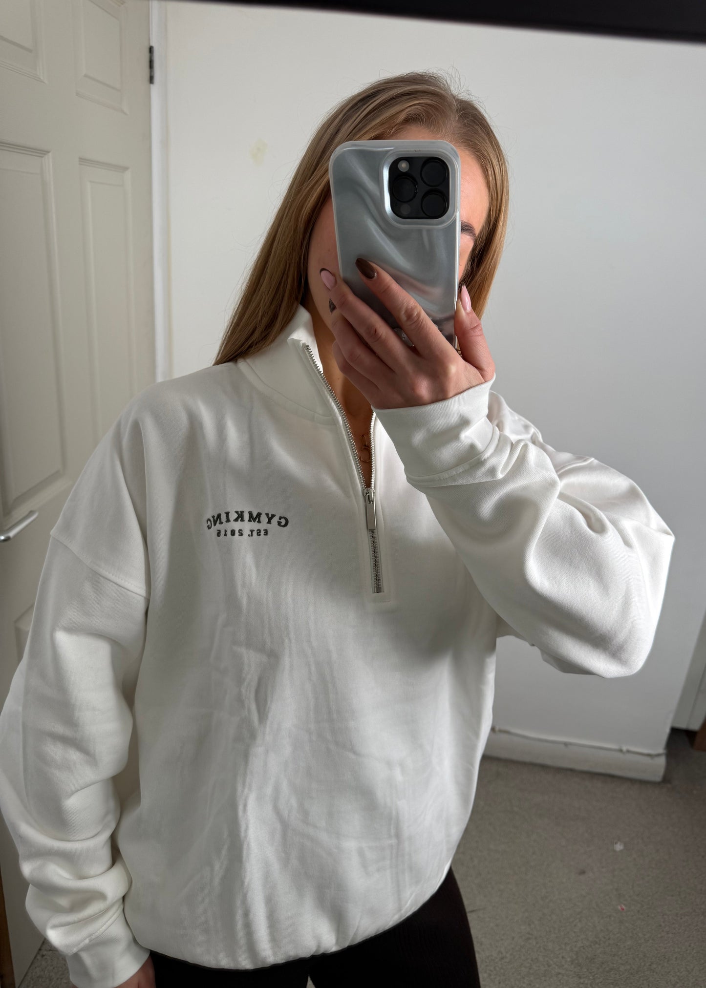 Ex GymKing Oversized 1/4 Zip Jumper