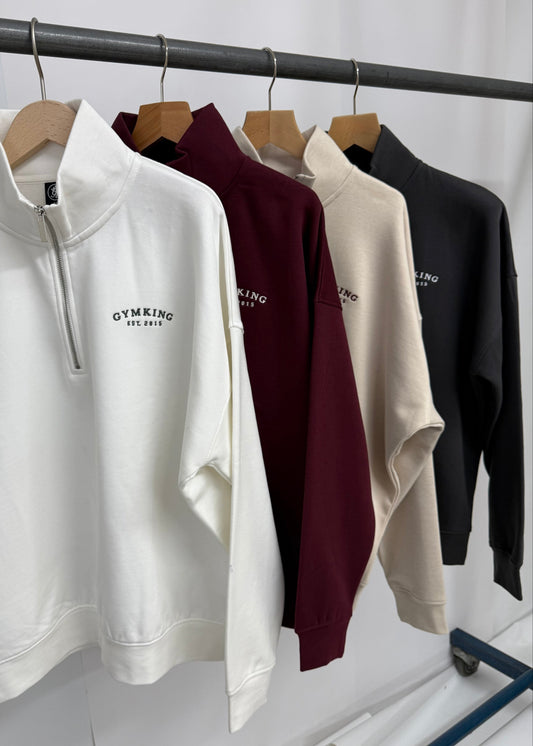 Ex GymKing Oversized 1/4 Zip Jumper
