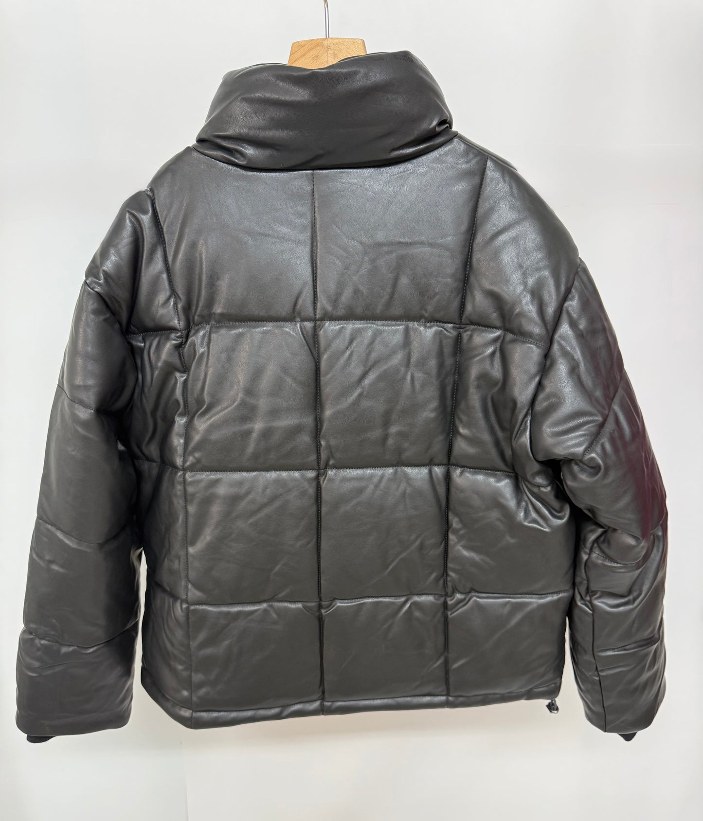 Ex Missguided PU Padded Coat