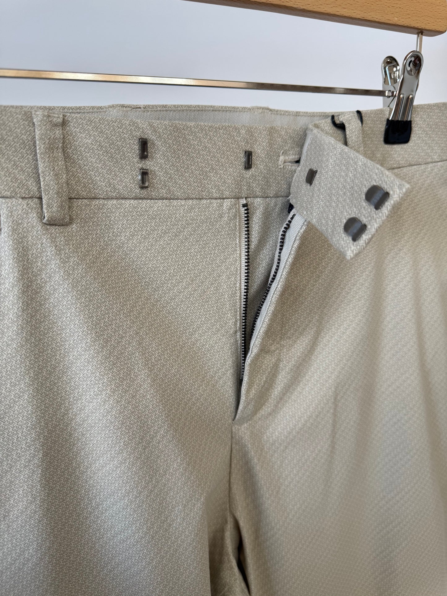 ‘Secret Sample’ Slim Fit Micro GEO Print Trousers.