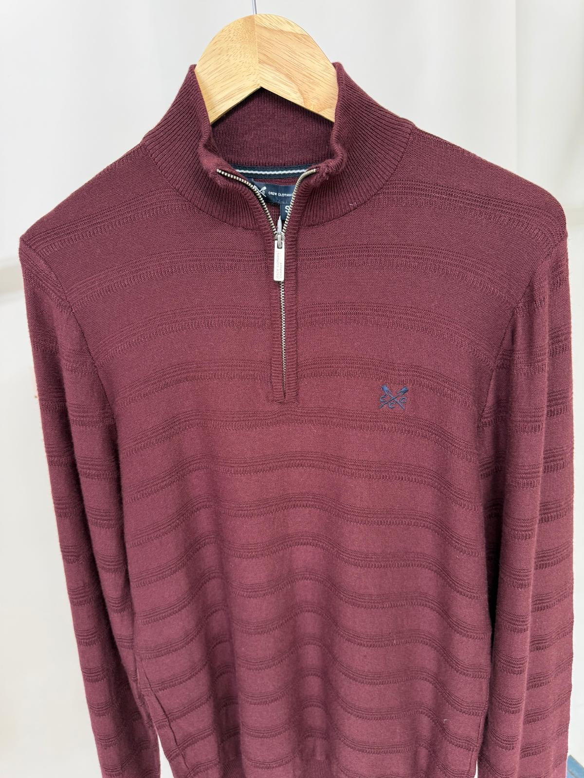 Ex 'Crew Clothing' Cashmere&Silk Mix Half Zip Sweater-3 Colours.