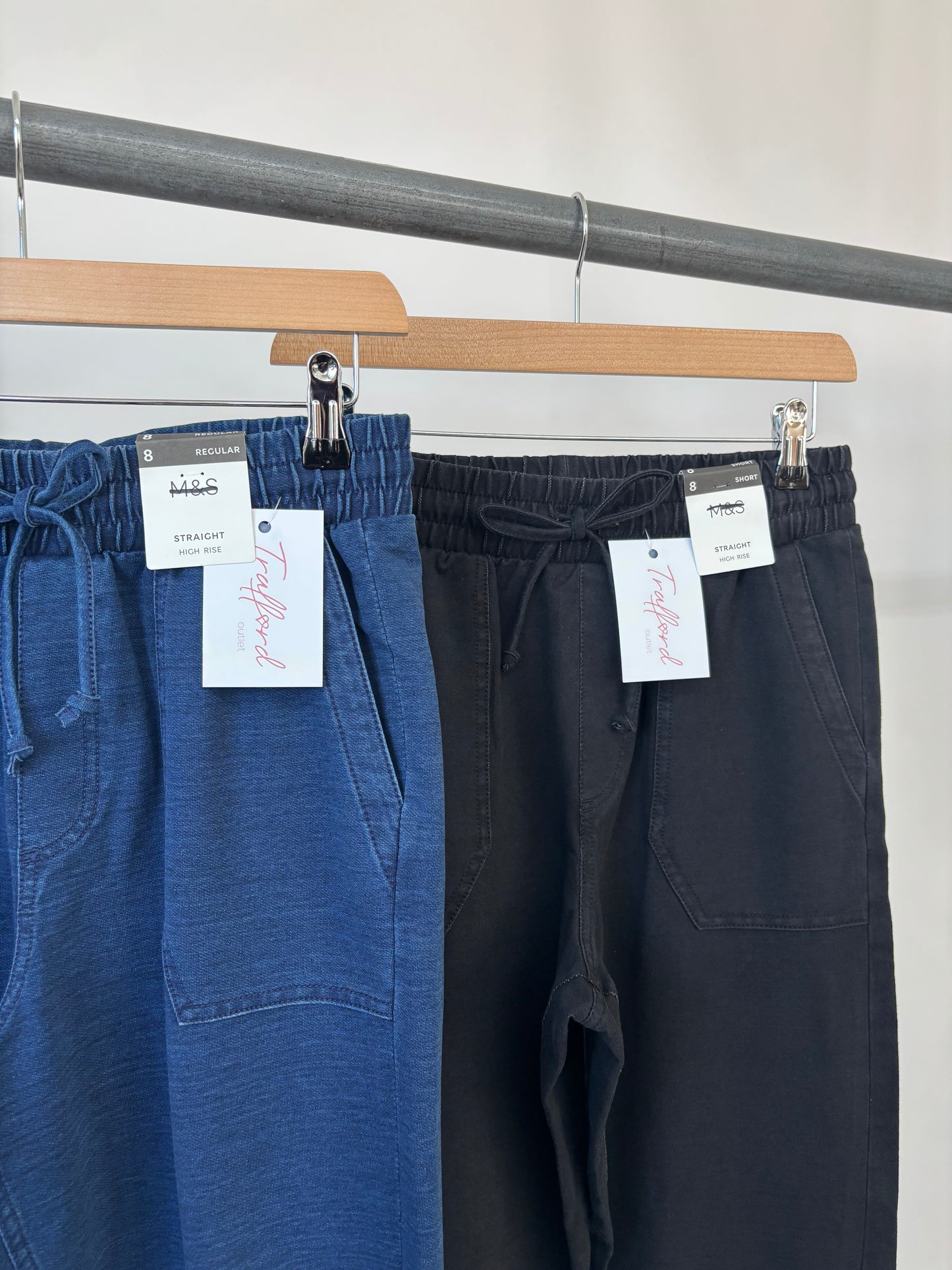 Ex ‘M&S’ Straight Leg Denim Style Trousers