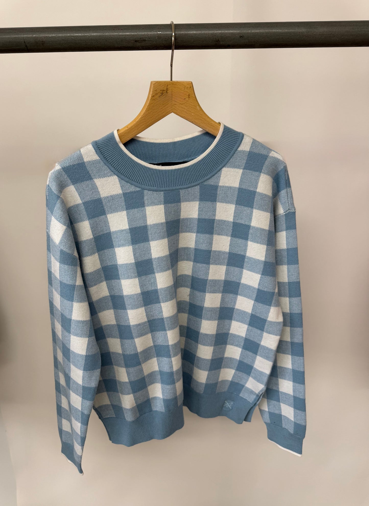Ex ‘Crew Clothing’ checked jumper