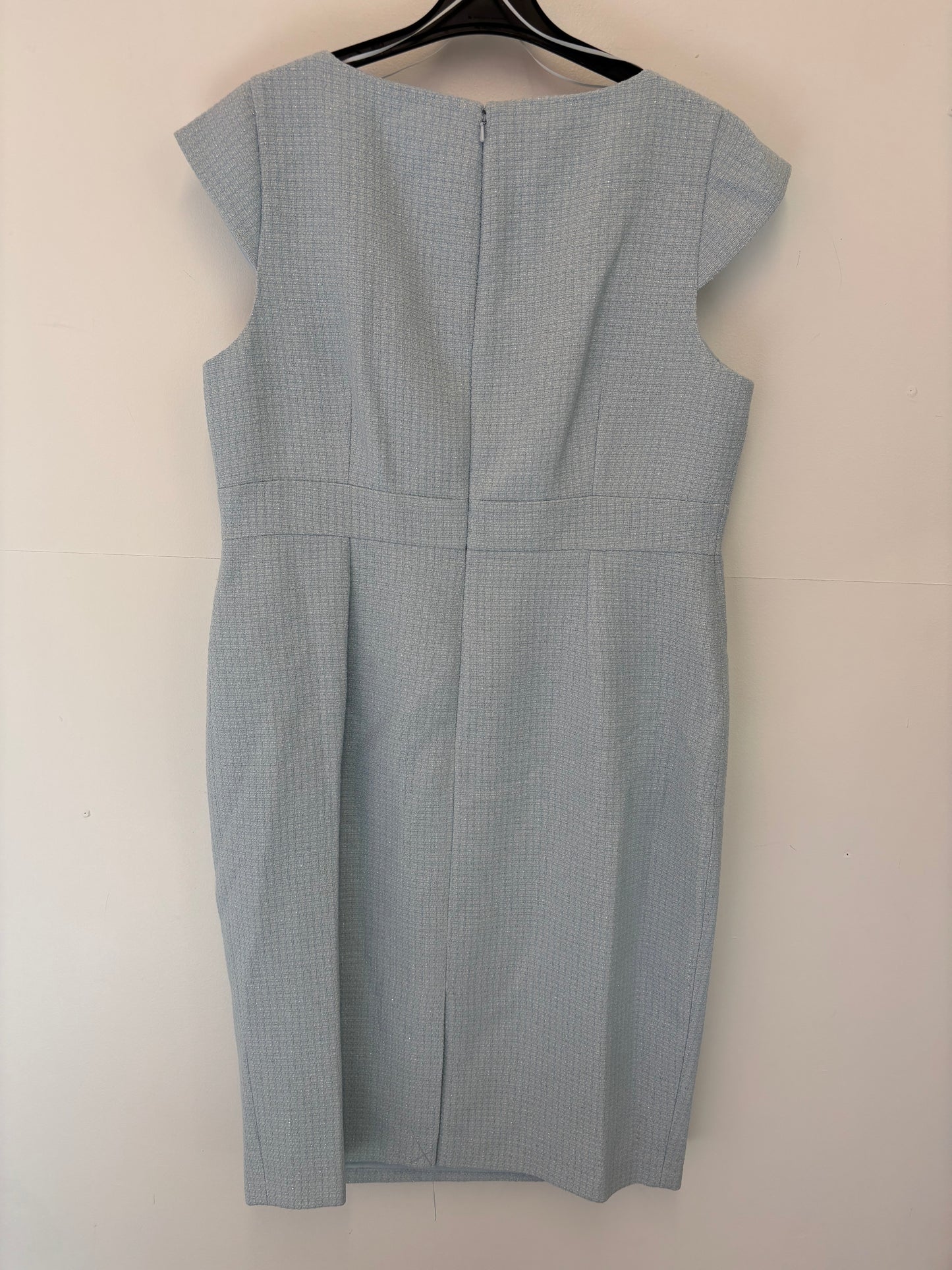 Ex Hobbs Emmaline Tweed Pale Blue Dress