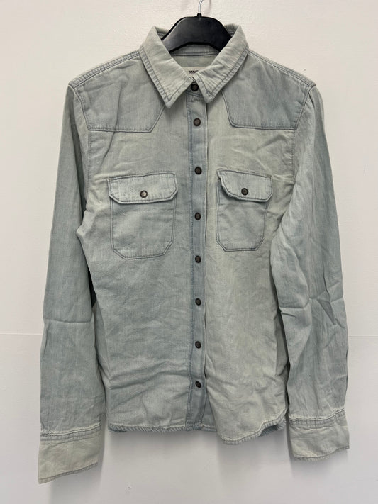 Ex Mango Women’s Light Blue Denim Shirt