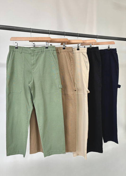 Ex 'M&S' Women's Cargo Style Straight Leg Trousers