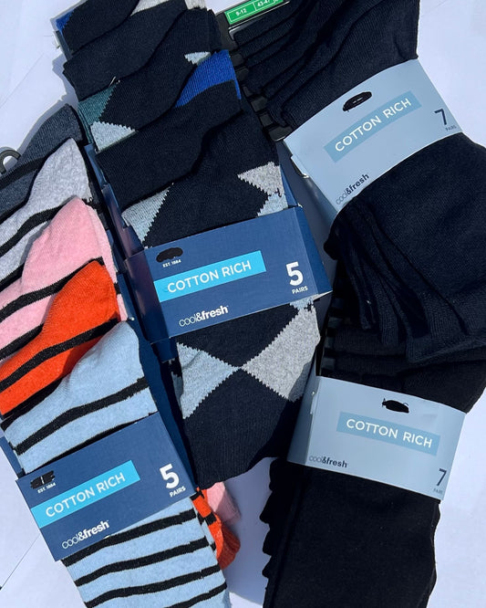 Ex M&S Men’s Socks Size 9-12/43-47