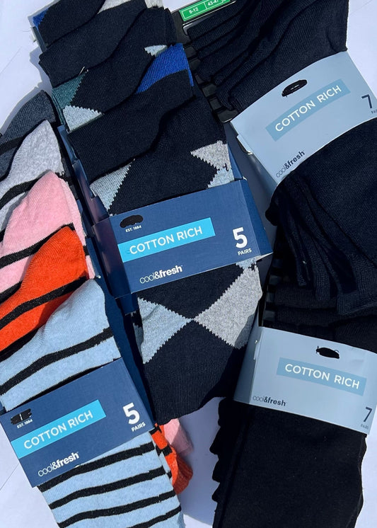 Ex M&S Men’s Socks Size 9-12/43-47