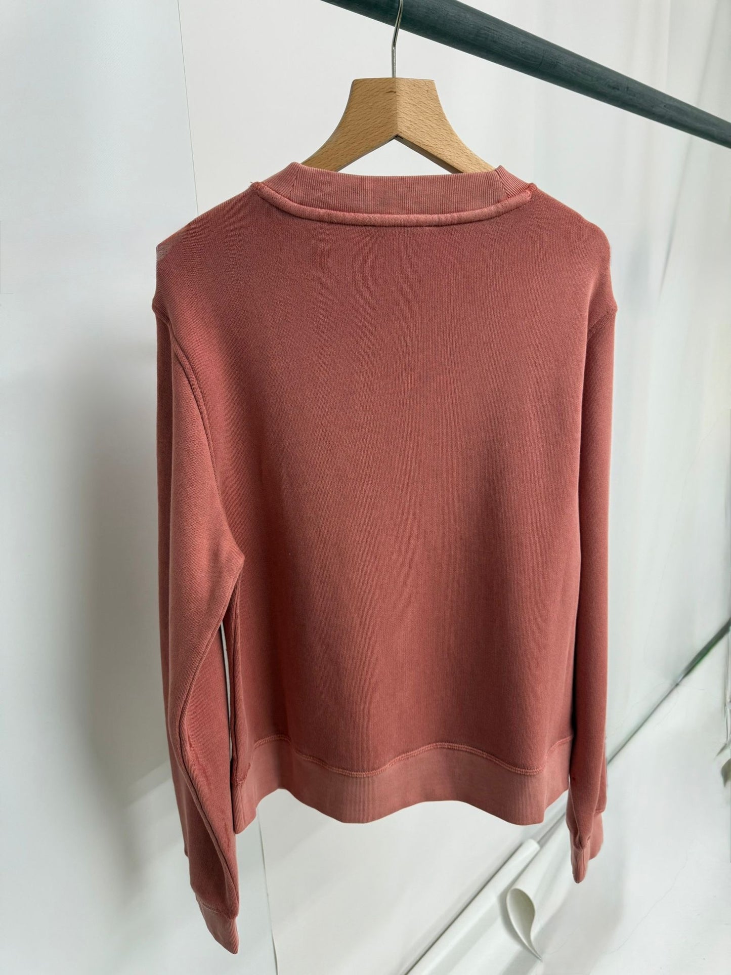 Ex ‘Peruna’ Washed Salmon Relaxed Fit Jumper.