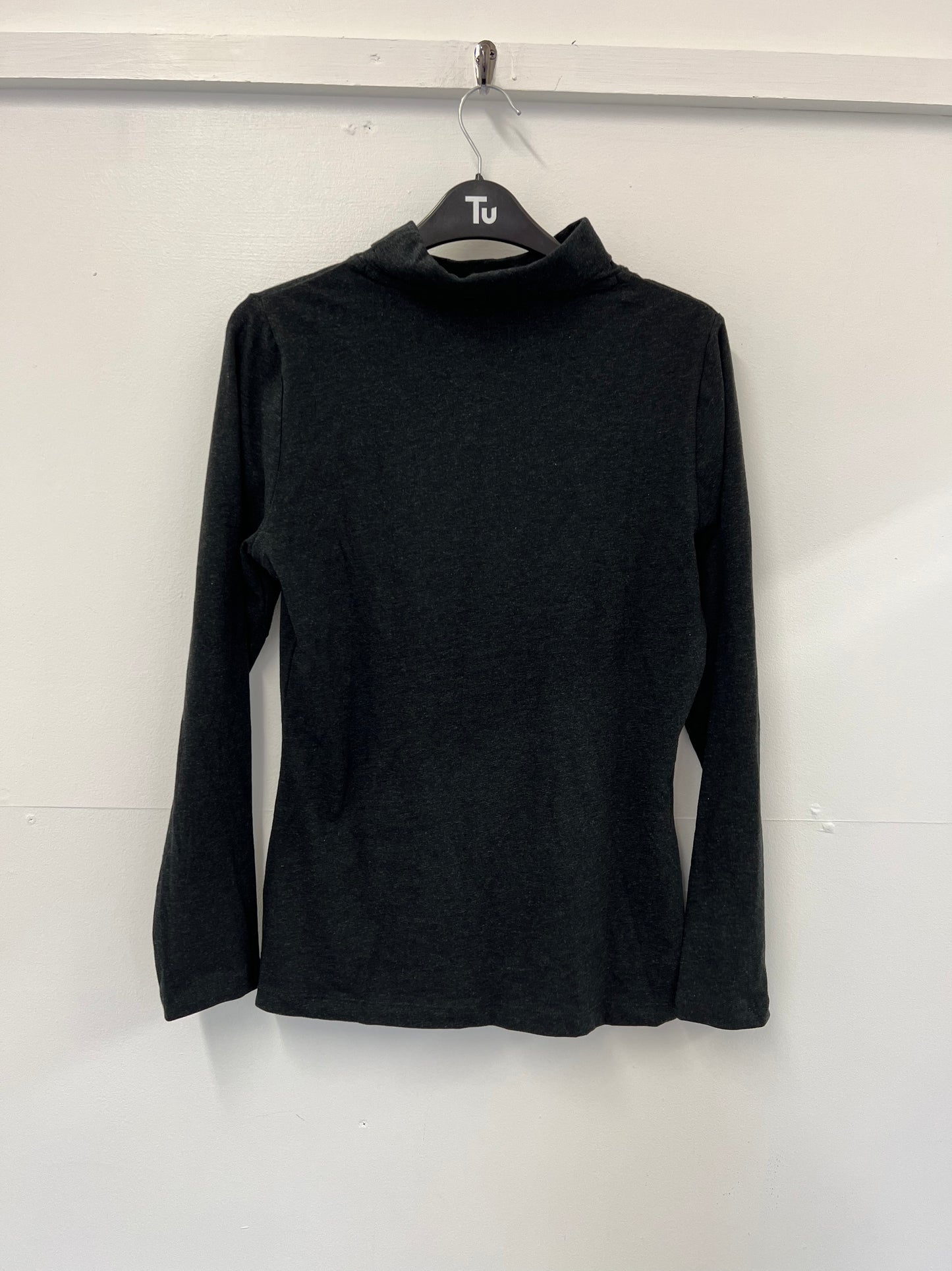 Ex Seasalt Black Marl Roll Neck 'Landing' Top (Various Sizes)