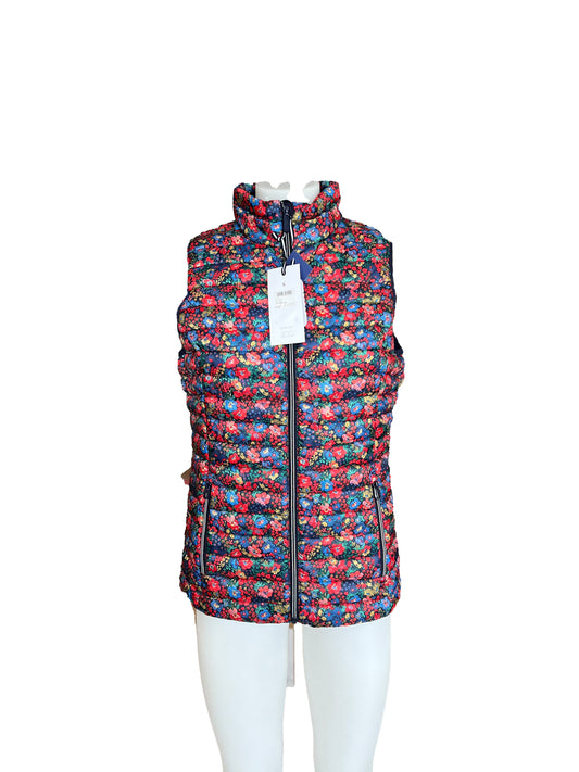 Ex Joules Floral 'Snug' Gilet (Size 10)