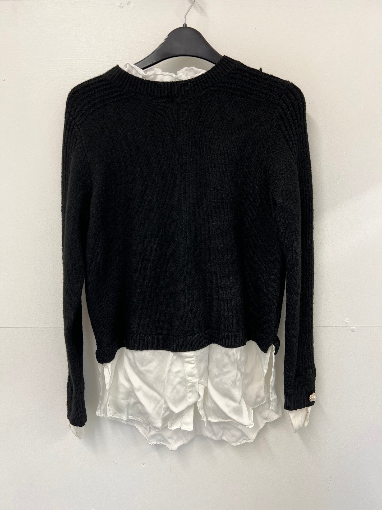 Ex River Island Cream Trim Black Jumpers (Various Sizes)